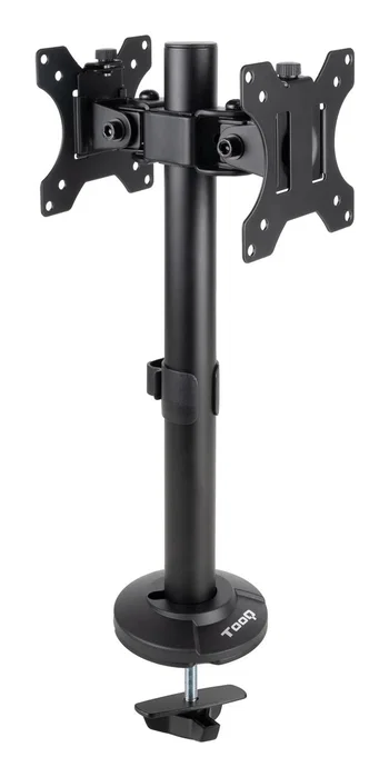 Tooq Soporte de Mesa para 2 Pantallas 17-32, DB1132TN-B, Negro