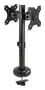 Tooq Soporte de Mesa para 2 Pantallas 17-32, DB1132TN-B, Negro