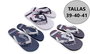 Poessa Chanclas Basic PVC Unisex Adulto Talla 39-40-41 - Modelos Surtidos