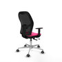 PIQUERAS Y CRESPO Silla de oficina Jorquera Rosa y Negro