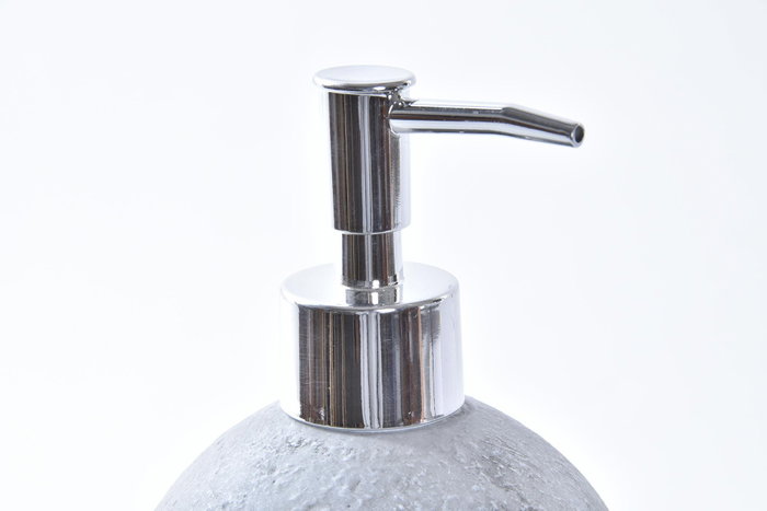 DKD Home Decor Dosificador de Cemento y PP Gris y Plateado