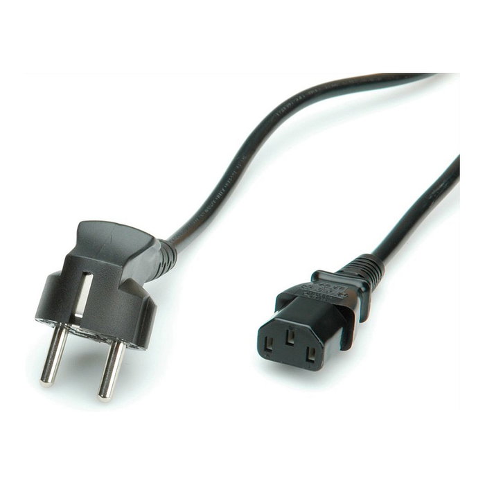 Cable de alimentación 19.99.1017 CEE7/7 a IEC 320, negro, 0,6 m Cable de alimentación 19.99.1017 CEE7/7 a IEC 320, negro, 0,6 m