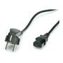 Cable de alimentación 19.99.1017 CEE7/7 a IEC 320, negro, 0,6 m
