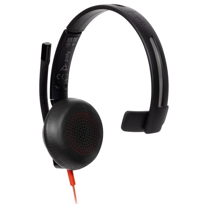 HP Poly Blackwire 5210 Monaural USB-C/A y 3,5 mm Negro (Bulk)意识 HP Poly Blackwire 5210 Monaural USB-C/A y 3,5 mm Negro (Bulk)意识