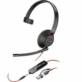Poly Blackwire 5210 Monoaural USB-C con adaptador USB-A y conector 3,5 mm - Negro