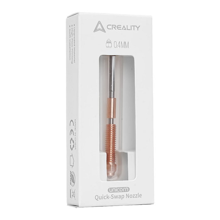 Creality Kit de Boquillas 4008030071, 0.4 mm, Compatible con K1C y K1 MAX, Color Marrón