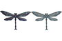 DKD Home Decor Decoración de Pared Metal Libélula Surtida