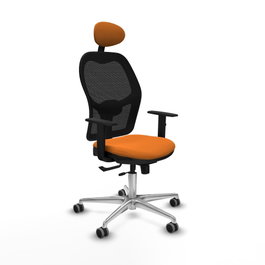 PIQUERAS Y CRESPO Silla de oficina Jorquera Naranja y Negro