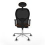 PIQUERAS Y CRESPO Silla de oficina Jorquera Naranja y Negro