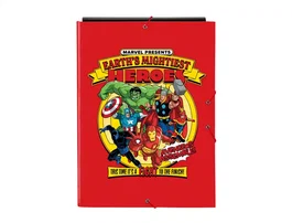 Carpeta de anillas The Avengers Azul Negro A4 26 x 33.5 x 2.5 cm