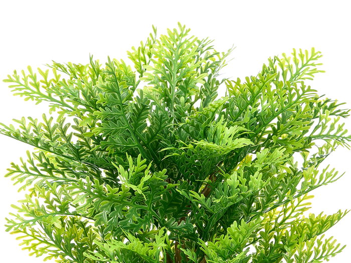 Ibergarden Maceta Planta Hoja Verde Piedra 48 cm, Maceta Decorativa de Plástico y Piedra, Dimensiones 30x50x30 cm, Color Negro y Verde (Set de 6)