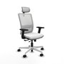 PIQUERAS Y CRESPO Silla de oficina Haches Blanca con mecanismo Sincro/Traslack