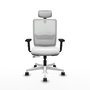 PIQUERAS Y CRESPO Silla de oficina Haches Blanca con mecanismo Sincro/Traslack