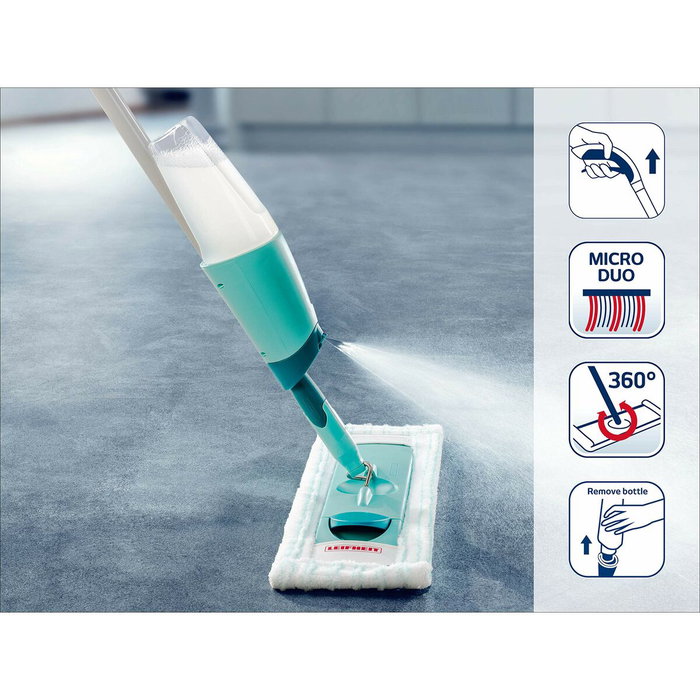 Leifheit Easy Spray XL 56690 Escoba rociadora con tanque en el mango
