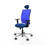 PIQUERAS Y CRESPO Silla de oficina Motilla con mecanismo Sincro/Traslack Azul