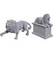 WizKids Deep Cuts Miniatures Pack de 2 Miniaturas sin pintar Stone Lion