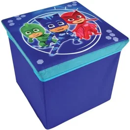 Fun House Taburete de Almacenamiento Infantil PJ Masks L 30 x P 30 x H 30 cm