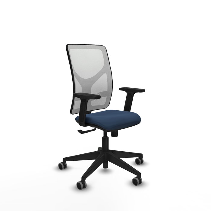 PIQUERAS Y CRESPO Silla de oficina Motilla con mecanismo Sincro, Azul marino y Blanco PIQUERAS Y CRESPO Silla de oficina Motilla con mecanismo Sincro, Azul marino y Blanco