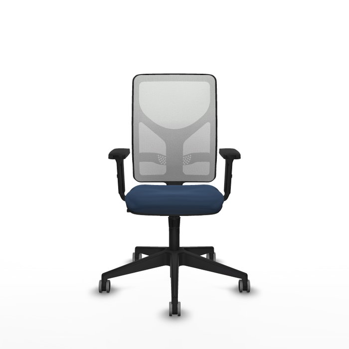 PIQUERAS Y CRESPO Silla de oficina Motilla con mecanismo Sincro, Azul marino y Blanco PIQUERAS Y CRESPO Silla de oficina Motilla con mecanismo Sincro, Azul marino y Blanco