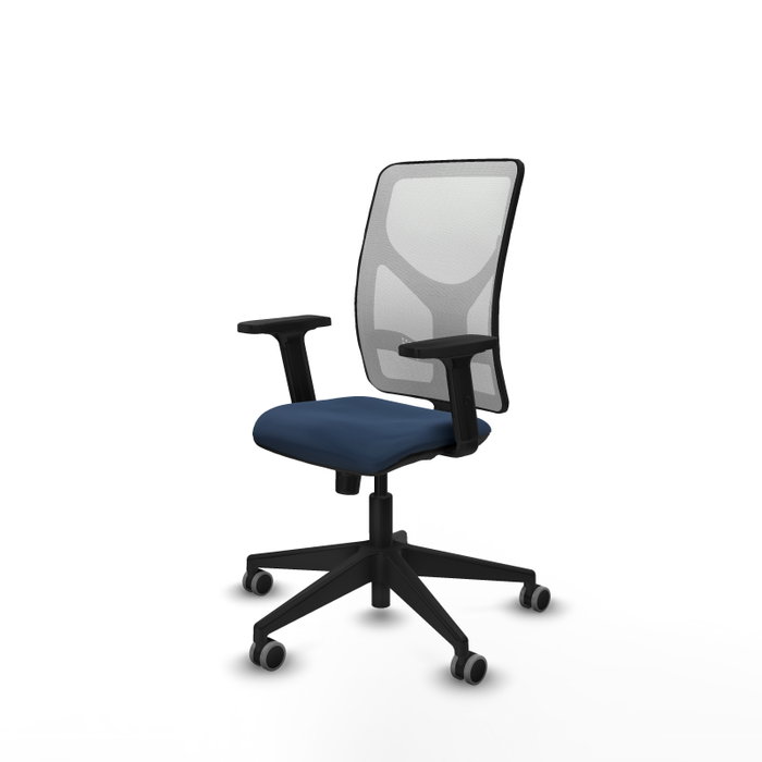 PIQUERAS Y CRESPO Silla de oficina Motilla con mecanismo Sincro, Azul marino y Blanco PIQUERAS Y CRESPO Silla de oficina Motilla con mecanismo Sincro, Azul marino y Blanco