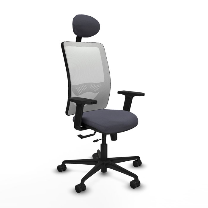PIQUERAS Y CRESPO Silla de oficina Zulema Gris oscuro y Blanco PIQUERAS Y CRESPO Silla de oficina Zulema Gris oscuro y Blanco