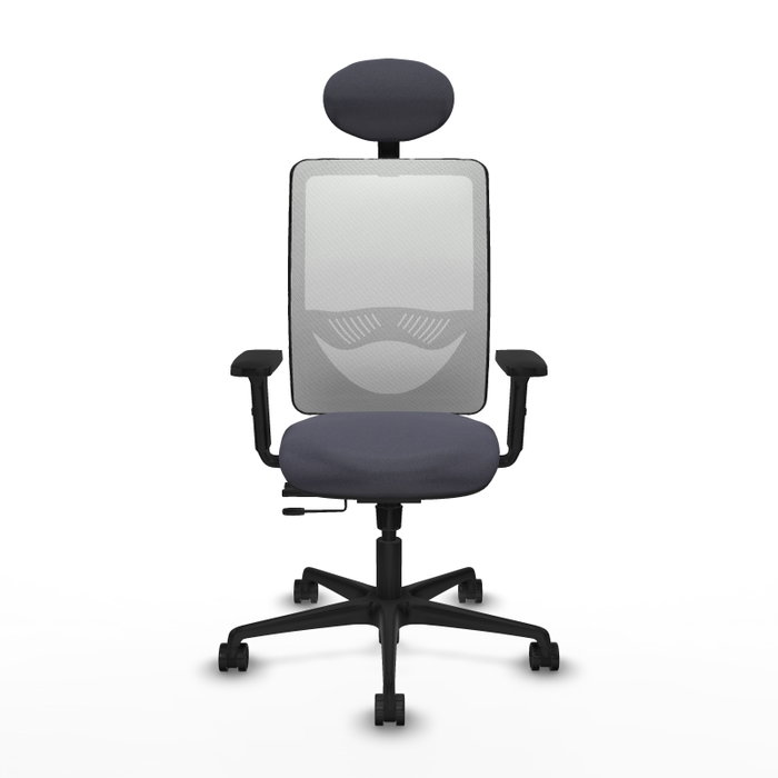 PIQUERAS Y CRESPO Silla de oficina Zulema Gris oscuro y Blanco PIQUERAS Y CRESPO Silla de oficina Zulema Gris oscuro y Blanco