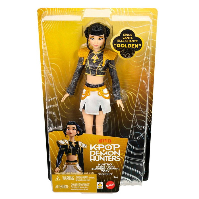 Mattel Muñeca articulada Guerreras K-Pop Zoey Golden