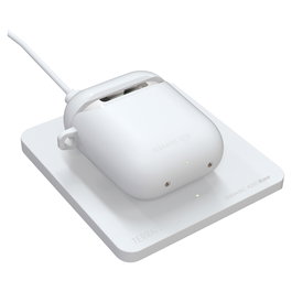 Terratec ADD Base Cargador Inalámbrico USB para Auriculares, Interior, Color Blanco