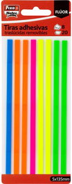 FIXO Tiras Adhesivas Fluor 20h 5x135mm Set de 24