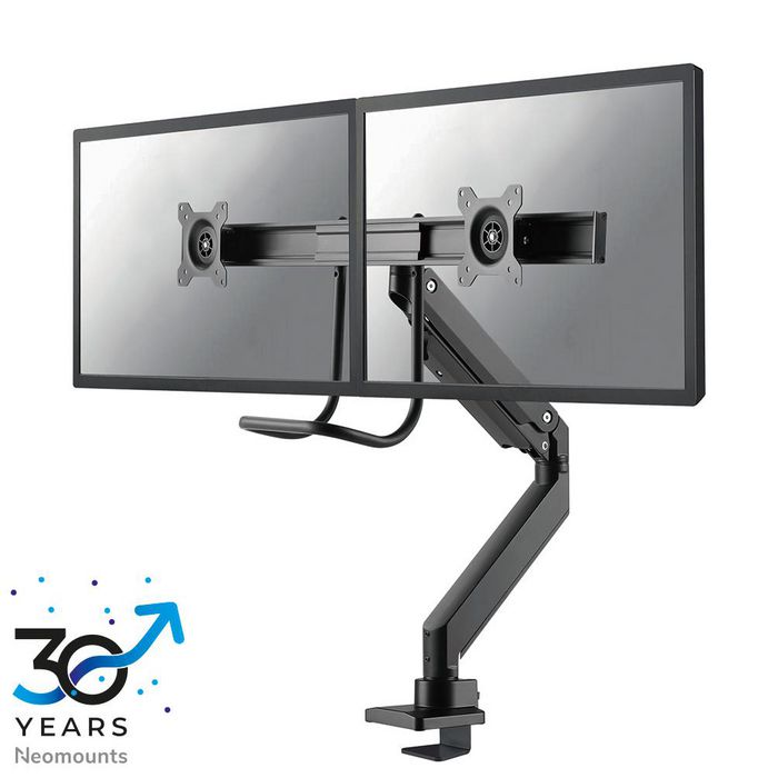 Neomounts NM-D775DXBLACK Brazo de Monitor Dual con Resorte de Gas para dos pantallas de 10-32 pulgadas
