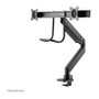 Newstar Neomounts NM-D775DXBLACK Soporte de Brazo de Monitor Doble de Escritorio con Pinza, para 2 Pantallas 10-32 pulgadas (81 cm), 8 kg, Resorte de Gas, 360 Grados, Negro