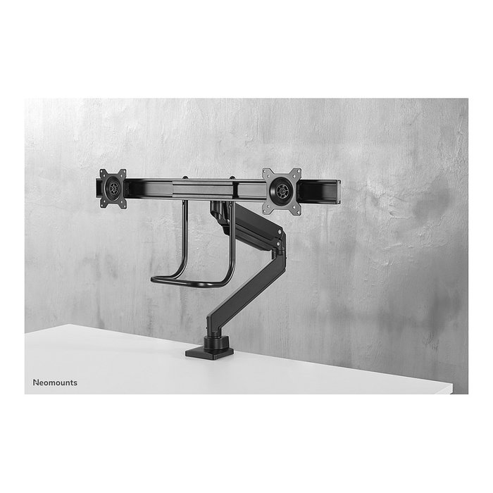 Newstar Neomounts NM-D775DXBLACK Soporte de Brazo de Monitor Doble de Escritorio con Pinza, para 2 Pantallas 10-32 pulgadas (81 cm), 8 kg, Resorte de Gas, 360 Grados, Negro Newstar Neomounts NM-D775DXBLACK Soporte de Brazo de Monitor Doble de Escritorio con Pinza, para 2 Pantallas 10-32 pulgadas (81 cm), 8 kg, Resorte de Gas, 360 Grados, Negro