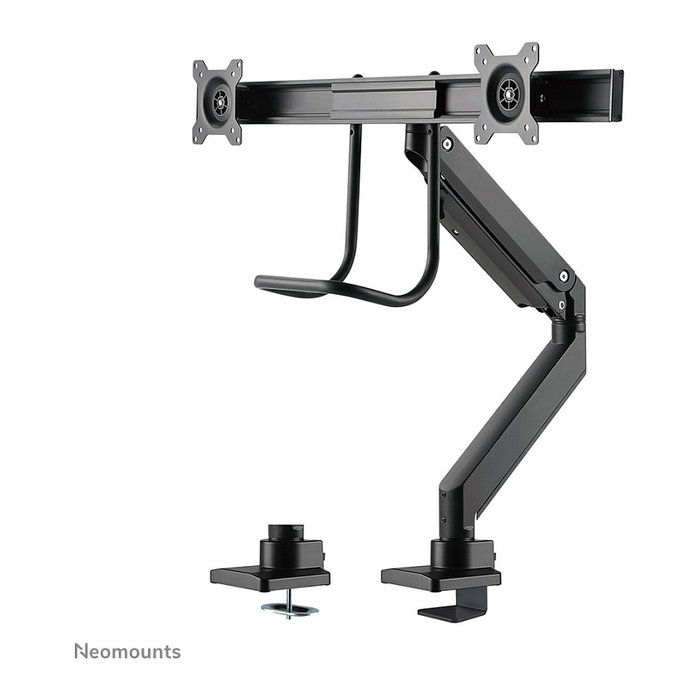 Newstar Neomounts NM-D775DXBLACK Soporte de Brazo de Monitor Doble de Escritorio con Pinza, para 2 Pantallas 10-32 pulgadas (81 cm), 8 kg, Resorte de Gas, 360 Grados, Negro Newstar Neomounts NM-D775DXBLACK Soporte de Brazo de Monitor Doble de Escritorio con Pinza, para 2 Pantallas 10-32 pulgadas (81 cm), 8 kg, Resorte de Gas, 360 Grados, Negro