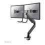 Newstar Neomounts NM-D775DXBLACK Soporte de Brazo de Monitor Doble de Escritorio con Pinza, para 2 Pantallas 10-32 pulgadas (81 cm), 8 kg, Resorte de Gas, 360 Grados, Negro