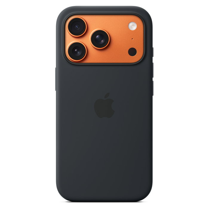 Apple Funda de silicona con MagSafe para iPhone 17 Pro, compatible con MagSafe, color negro - MGFK4ZM/A