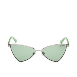 Guess Gafas GU8286 08N Gafas de Sol para Mujer Color Plateado con Cristales Verdes Metal 135 mm