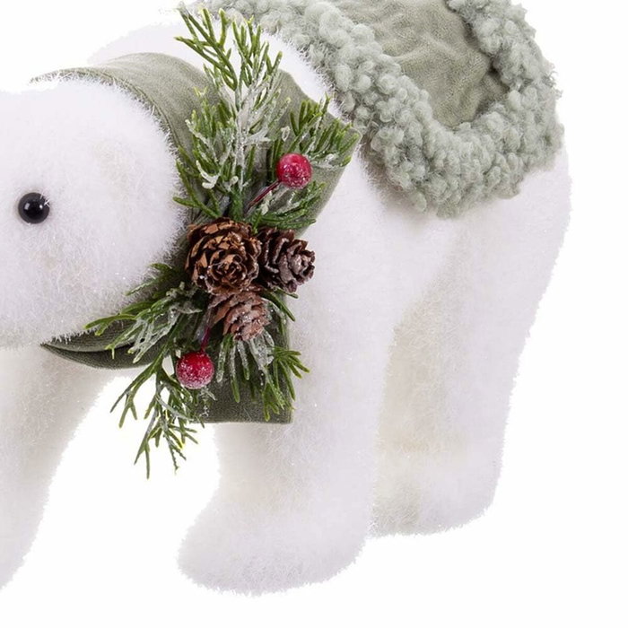 Adorno Navideño Blanco Multicolor Plástico Polyfoam Tejido Oso 16 x 35 x 21 cm Adorno Navideño Blanco Multicolor Plástico Polyfoam Tejido Oso 16 x 35 x 21 cm