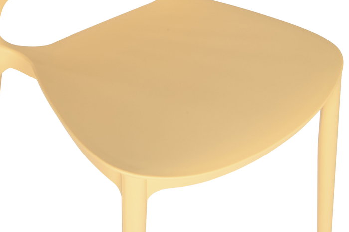 DKD Home Decor Silla PP Amarilla Apilable DKD Home Decor Silla PP Amarilla Apilable