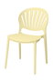 DKD Home Decor Silla PP Amarilla Apilable
