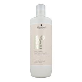 Schwarzkopf BLONDME Bond Repair Champú Iluminador y Reparador para Cabello Rubio, 1000 ml