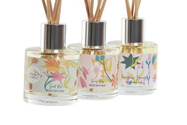 DKD Home Decor Ambientador Mikado Folk Happy vibes ss25 Multicolor 5 x 18 x 5 cm (6 Unidades)