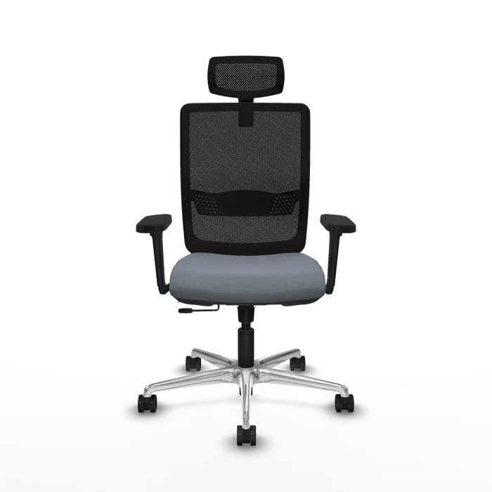 PIQUERAS Y CRESPO Silla de oficina Haches con mecanismo Sincro/Traslack, Gris/Negro PIQUERAS Y CRESPO Silla de oficina Haches con mecanismo Sincro/Traslack, Gris/Negro