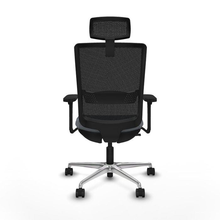 PIQUERAS Y CRESPO Silla de oficina Haches con mecanismo Sincro/Traslack, Gris/Negro PIQUERAS Y CRESPO Silla de oficina Haches con mecanismo Sincro/Traslack, Gris/Negro