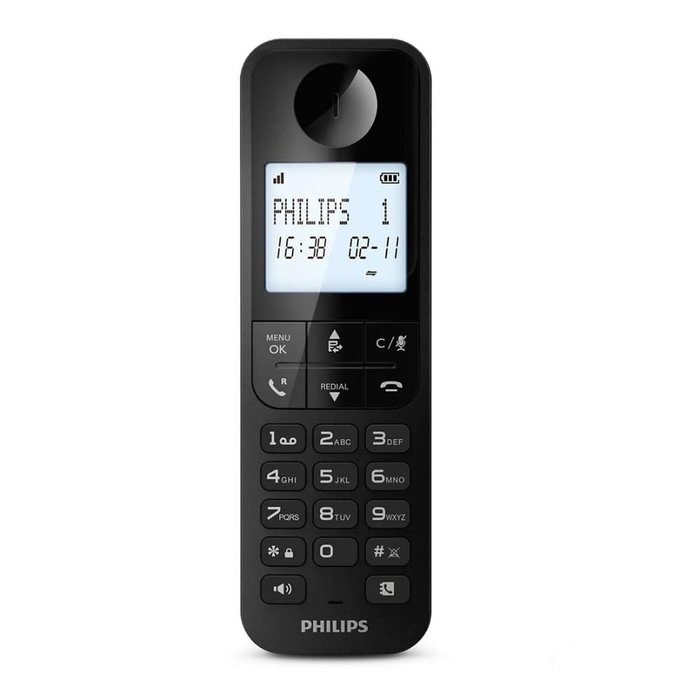 Teléfono Inalámbrico Philips D2701B Negro Teléfono Inalámbrico Philips D2701B Negro