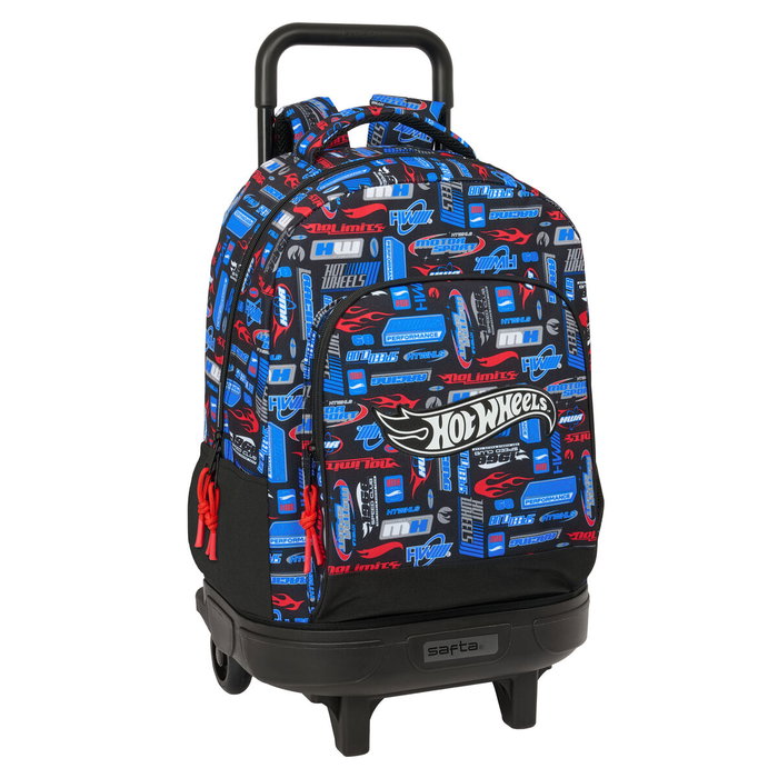 Safta Mochila con Ruedas Hot Wheels Compact Ext. 33x45x22 cm Safta Mochila con Ruedas Hot Wheels Compact Ext. 33x45x22 cm