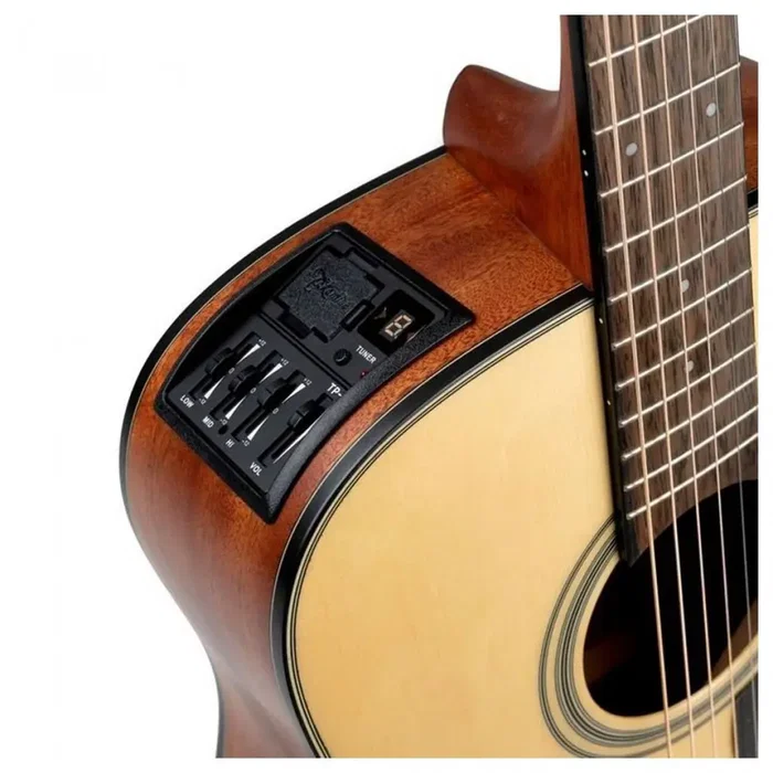 Takamine Guitarra Electroacústica Dreadnought GLD12E NS Natural (Tep3) - Tapa de Abeto y Okume