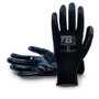 IGARTEX Guantes de Poliéster y Nitrilo Touch Negro Talla XL-10