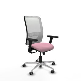 PIQUERAS Y CRESPO Silla de oficina Zulema Rosa y Blanca