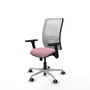PIQUERAS Y CRESPO Silla de oficina Zulema Rosa y Blanca