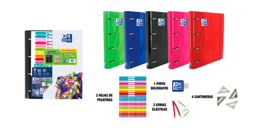 Oxford Europeanbinder Classic Carpeta de Anillas 4x35mm con Recambio A4+ Oxford Europeanbinder Classic Carpeta de Anillas 4x35mm con Recambio A4+